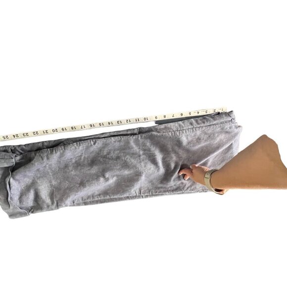 Dockers Womens Blue Linen-Blend Cropped Pants Size 8P Petite lagenlook beachy - Picture 9 of 13